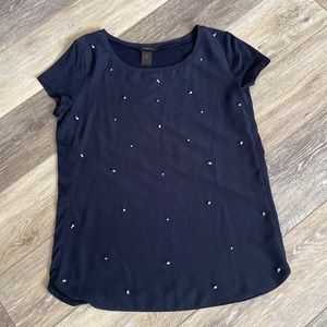 Ann Taylor T-shirt size S Navy